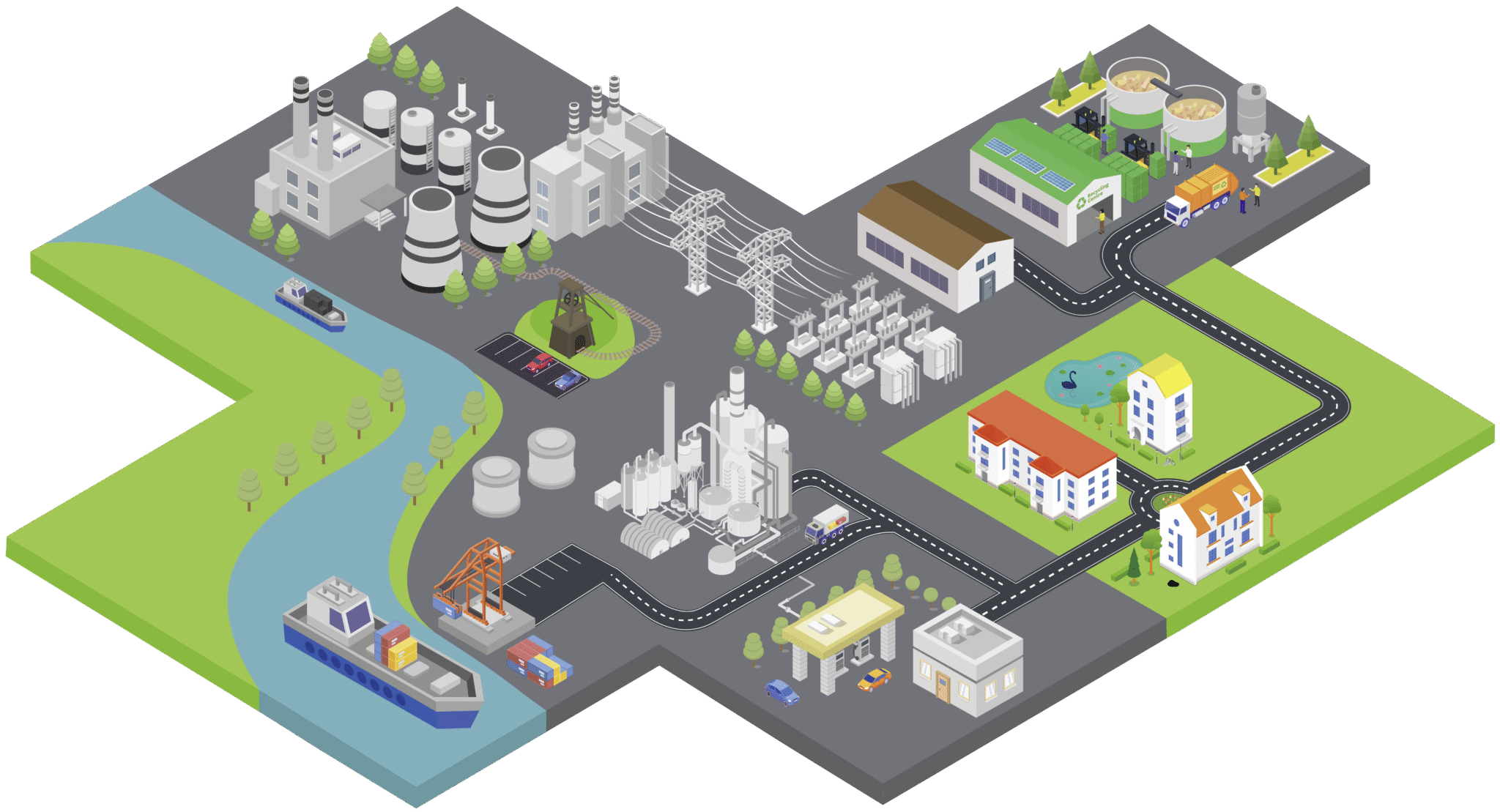 Infografik: Ganzheitliche Sicherheitslösungen für die Energiewirtschaft von Blue Risk IQ – Resilienz, Versorgungssicherheit und Krisenmanagement